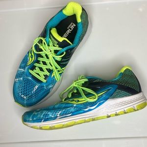 Saucony Everun Shoe Blue/Green Size 8.5